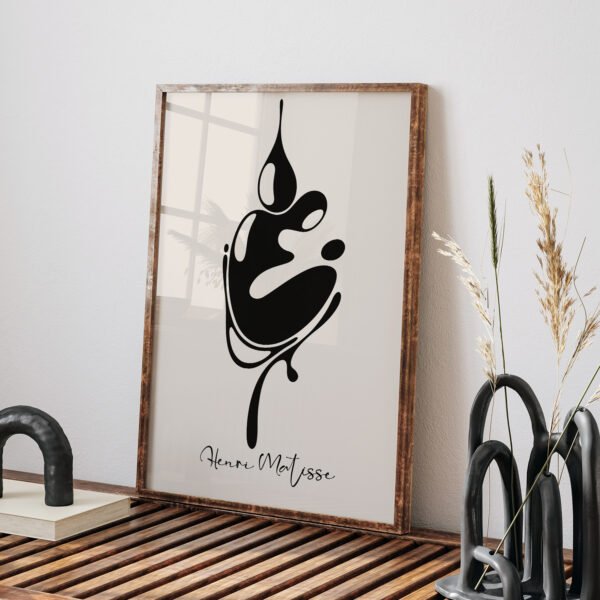 Abstract Minimalist Printable Wall Art - Modern Black and White Décor