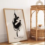 Abstract Minimalist Printable Wall Art - Modern Black and White Décor
