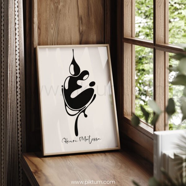 Abstract Minimalist Printable Wall Art - Modern Black and White Décor