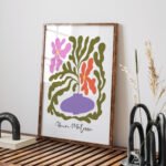 Printable Wall Art | Modern Abstract Floral Design