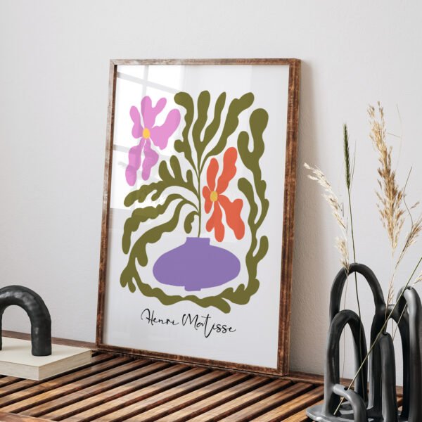 Printable Wall Art | Modern Abstract Floral Design