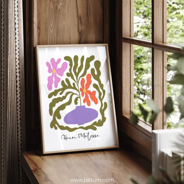 Printable Wall Art | Modern Abstract Floral Design