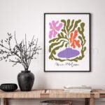 Printable Wall Art | Modern Abstract Floral Design