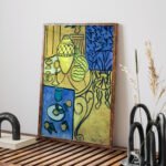 Modern Abstract Printable Wall Art - Vibrant Yellow and Blue Decor