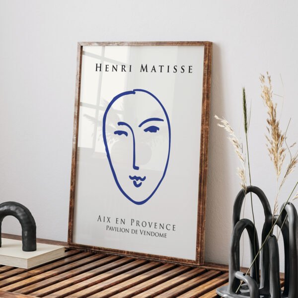 Minimalist Matisse Line Art for Modern Living Room Decor