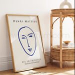 Minimalist Matisse Line Art for Modern Living Room Decor