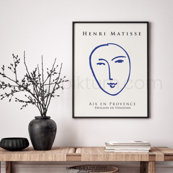 Minimalist Matisse Line Art for Modern Living Room Decor