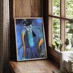 Abstract Printable Wall Art with Blue Tones for Living Room Decor