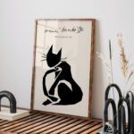Minimalist Cat Silhouette Printable Wall Art