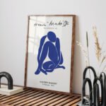 Henri Matisse Abstract Blue Figure Printable Wall Art