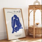 Henri Matisse Abstract Blue Figure Printable Wall Art