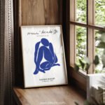 Henri Matisse Abstract Blue Figure Printable Wall Art