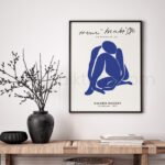 Henri Matisse Abstract Blue Figure Printable Wall Art
