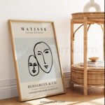 Minimalist Matisse Style Printable Wall Art for Modern Homes