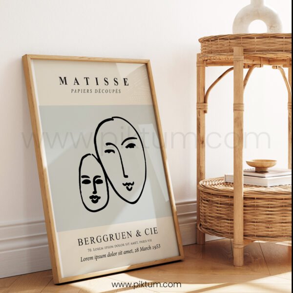 Minimalist Matisse Style Printable Wall Art for Modern Homes