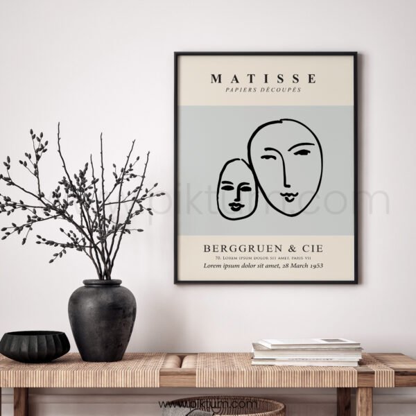 Minimalist Matisse Style Printable Wall Art for Modern Homes