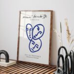 Abstract Line Art Faces Printable Wall Art - Modern Decor