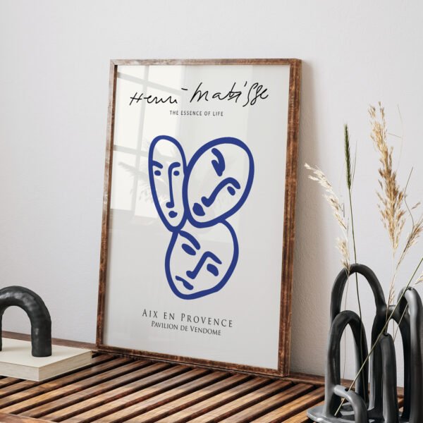 Abstract Line Art Faces Printable Wall Art - Modern Decor