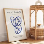 Abstract Line Art Faces Printable Wall Art - Modern Decor