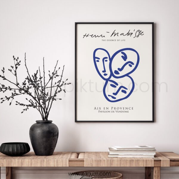 Abstract Line Art Faces Printable Wall Art - Modern Decor