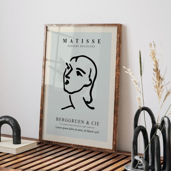 Minimalist Matisse Line Art Printable Wall Decor