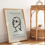 Minimalist Matisse Line Art Printable Wall Decor