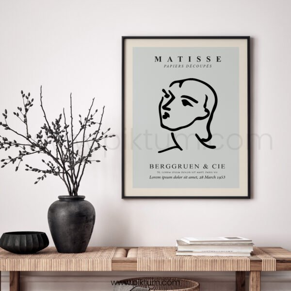 Minimalist Matisse Line Art Printable Wall Decor