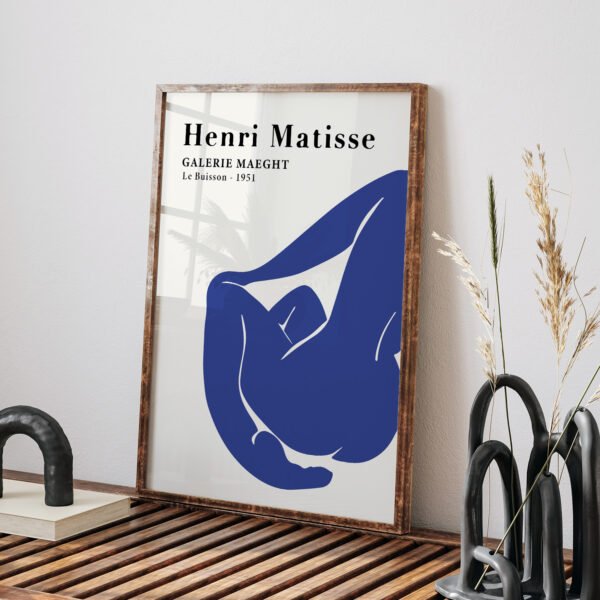 Henri Matisse Inspired Blue Nude Art Printable