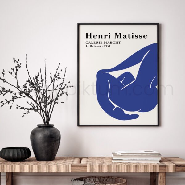 Henri Matisse Inspired Blue Nude Art Printable