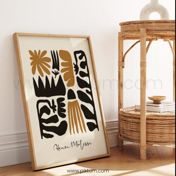 Abstract Printable Wall Art - Matisse Inspired Design