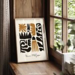 Abstract Printable Wall Art - Matisse Inspired Design