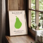 Minimalist Matisse Pear Art Print for Modern Decor
