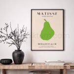 Minimalist Matisse Pear Art Print for Modern Decor