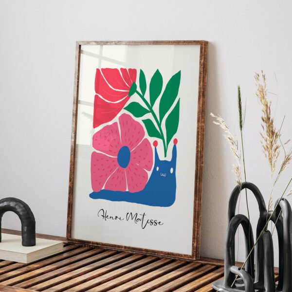 Modern Abstract Flower Art by Henri Matisse - Digital Download