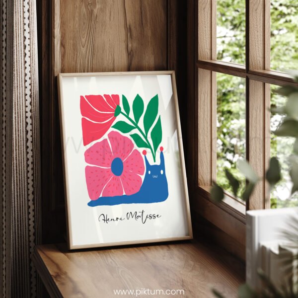 Modern Abstract Flower Art by Henri Matisse - Digital Download