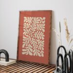 Abstract Printable Wall Art in Terracotta and Beige