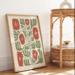 Floral Abstract Printable Wall Art for Home Decor