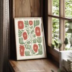 Floral Abstract Printable Wall Art for Home Decor