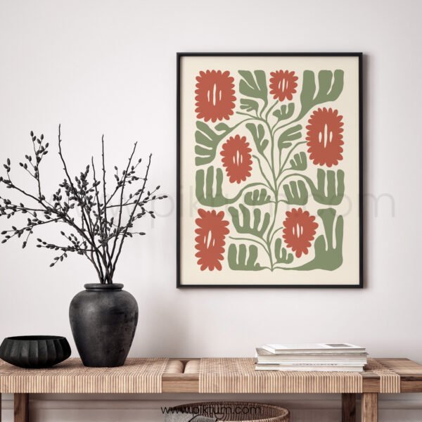 Floral Abstract Printable Wall Art for Home Decor
