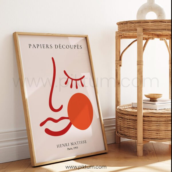Modern Minimalist Printable Wall Art – Henri Matisse Inspired