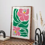Vibrant Floral Printable Wall Art - Modern Illustration