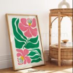 Vibrant Floral Printable Wall Art - Modern Illustration