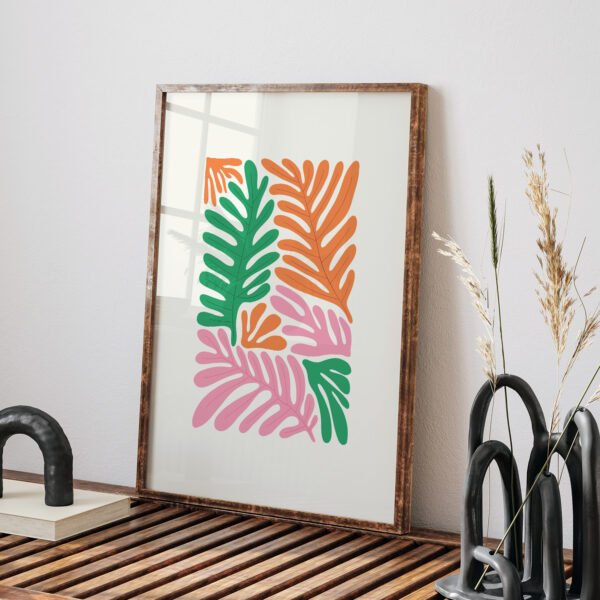 Tropical Abstract Leafy Printable Wall Art