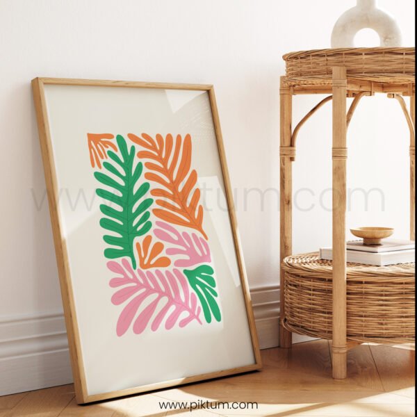 Tropical Abstract Leafy Printable Wall Art