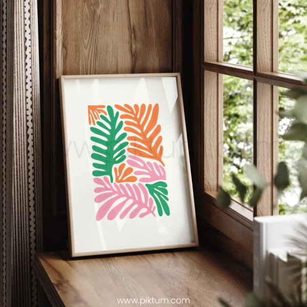 Tropical Abstract Leafy Printable Wall Art