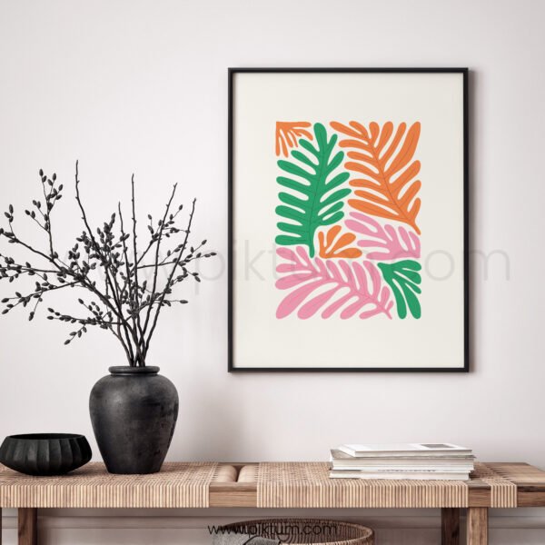 Tropical Abstract Leafy Printable Wall Art