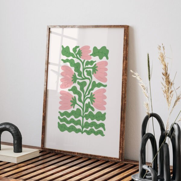 Floral Modern Illustrative Printable Wall Art