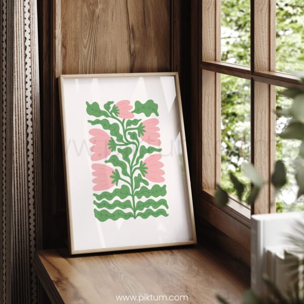 Floral Modern Illustrative Printable Wall Art