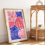 Vibrant Abstract Floral Printable Wall Art