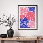 Vibrant Abstract Floral Printable Wall Art